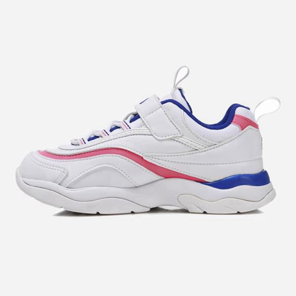 Fila Ray Kd Boy's Sneakers - White/Pink,NZ 981-30781